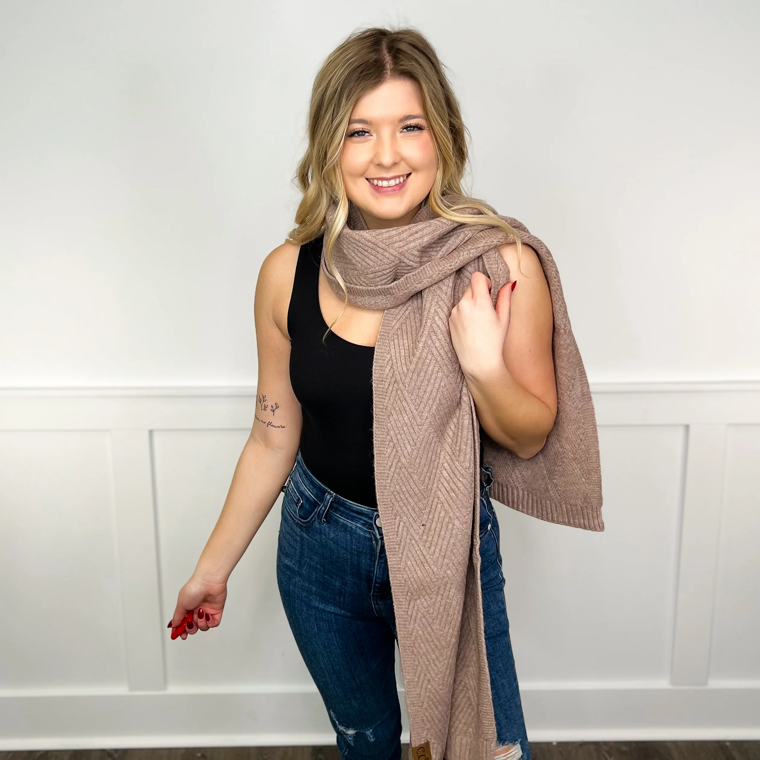 A Winter Wrap Up Knit Scarf - 5 colors! - Image 3