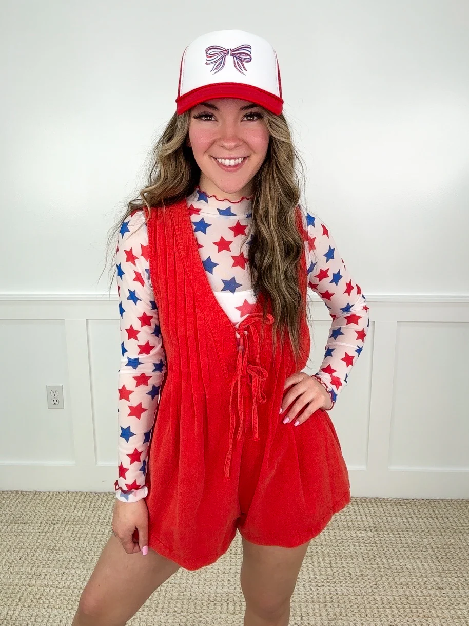 All American Girl Sheer Mesh Long Sleeve Avery Mae Top - 5 options! - Image 10