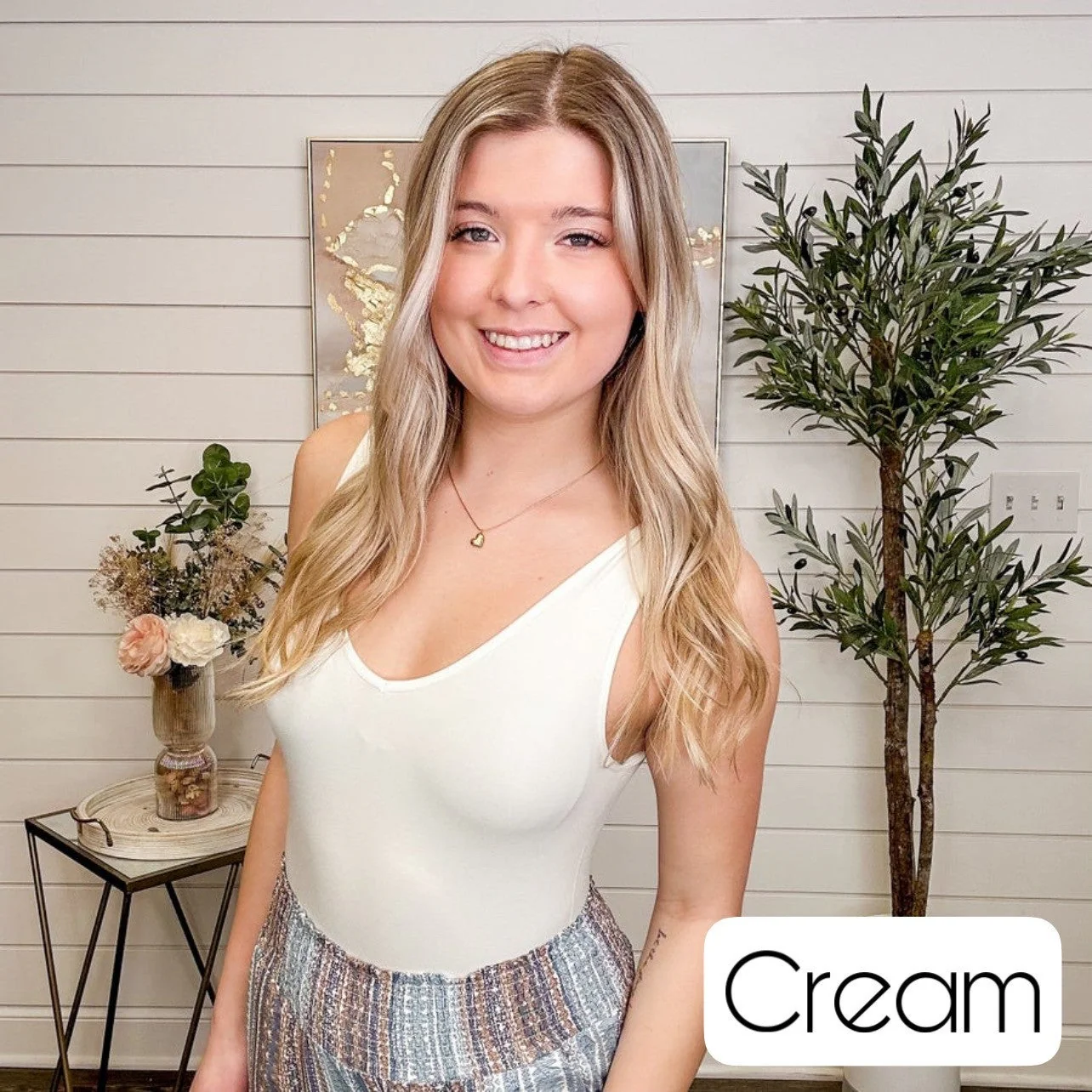 Basic Reversible V & Scoop Neck Nylon Avery Mae Bodysuit Top - 9 colors! - Image 9