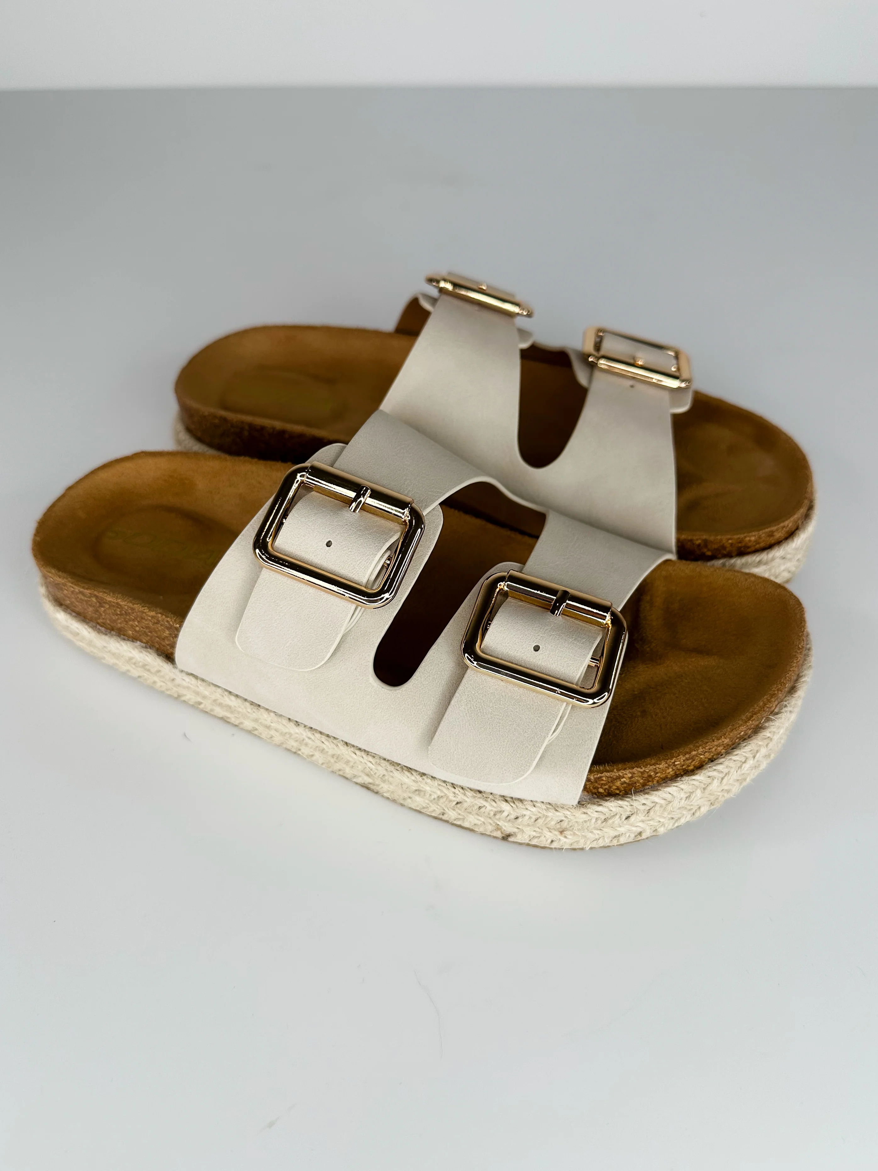 Casually Here Faux Leather Platform Sandals - Image 4