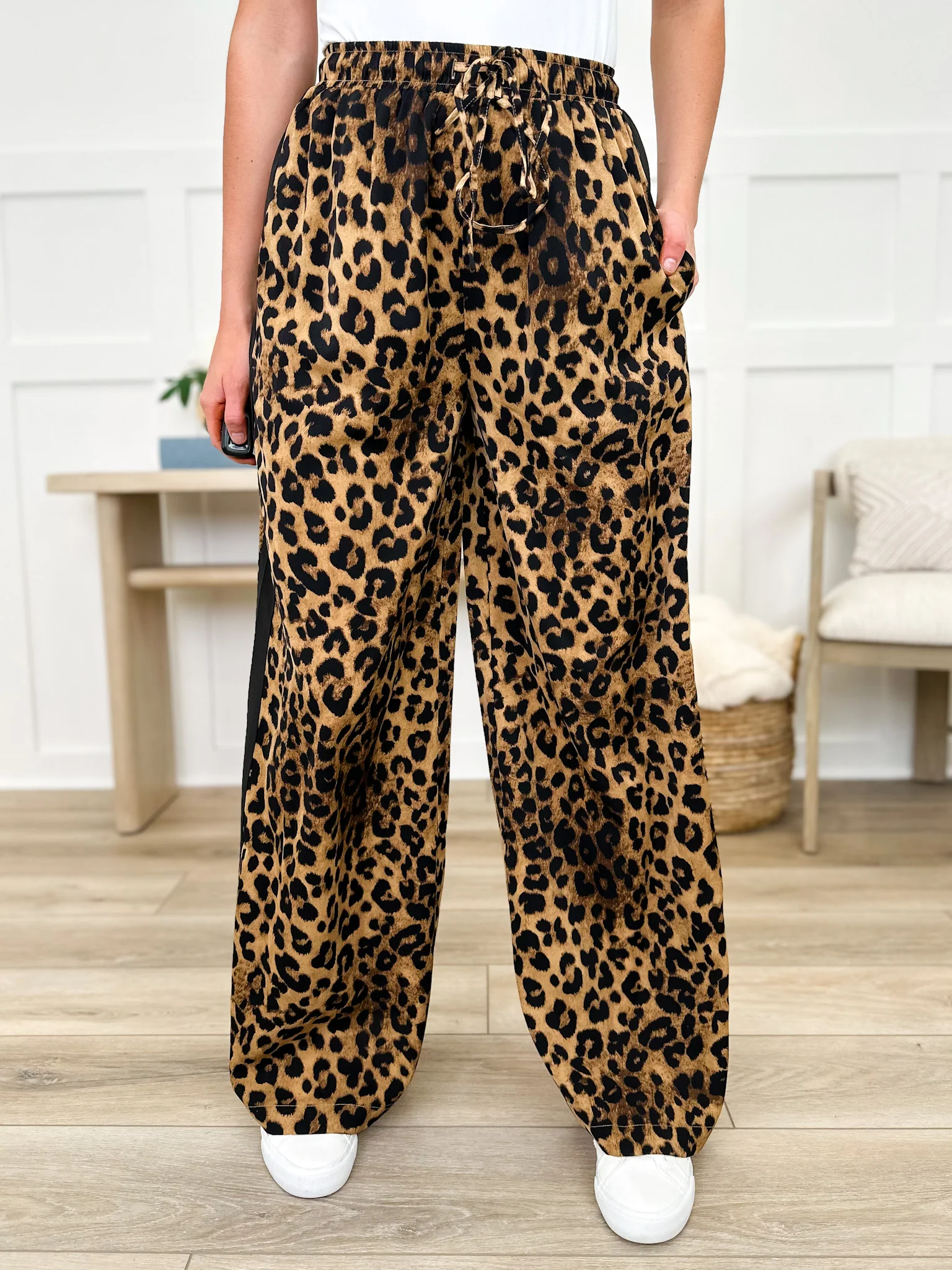 Come to the Wild Side High-Rise Wide Leg Leopard Print Avery Mae Bottoms - Multiple Colors - Image 3