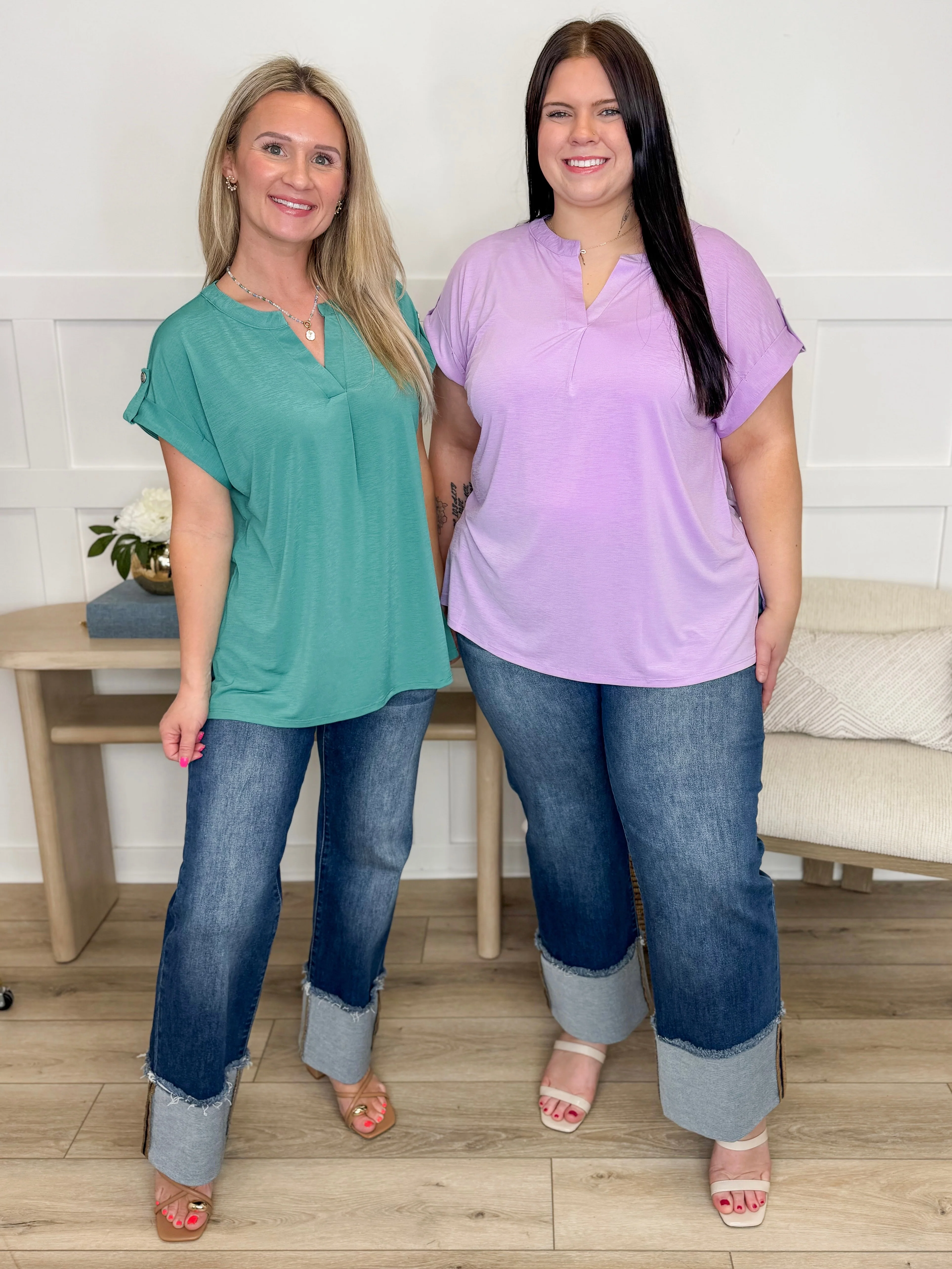 Dear Scarlett Career Focused Wrinkle-Free Short Sleeve Gabby Top - 7 colors! - Image 10