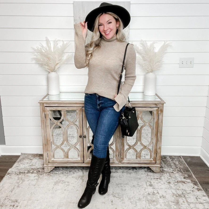 Easel Who's That Girl Knit Long Sleeve Turtleneck Sweater - 2 colors! - Image 6