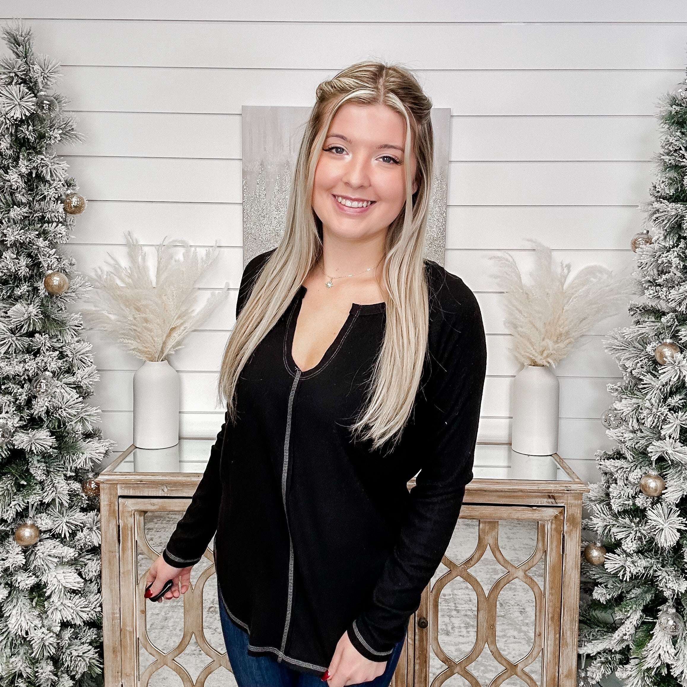 In My Bubble Knit Long Sleeve Top - 3 colors! - Image 3