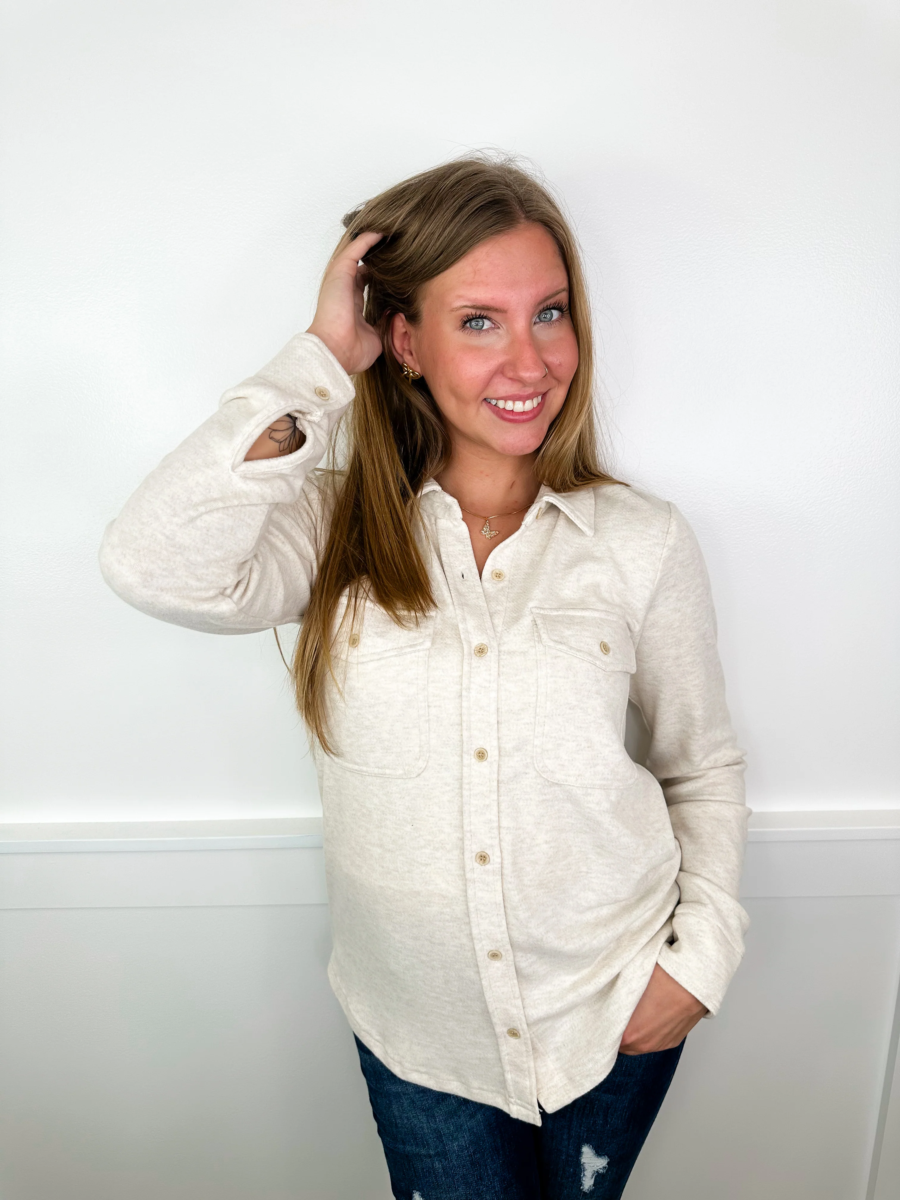 In My Glory Days Long Sleeve Avery Mae Shacket - 3 colors! - Image 4