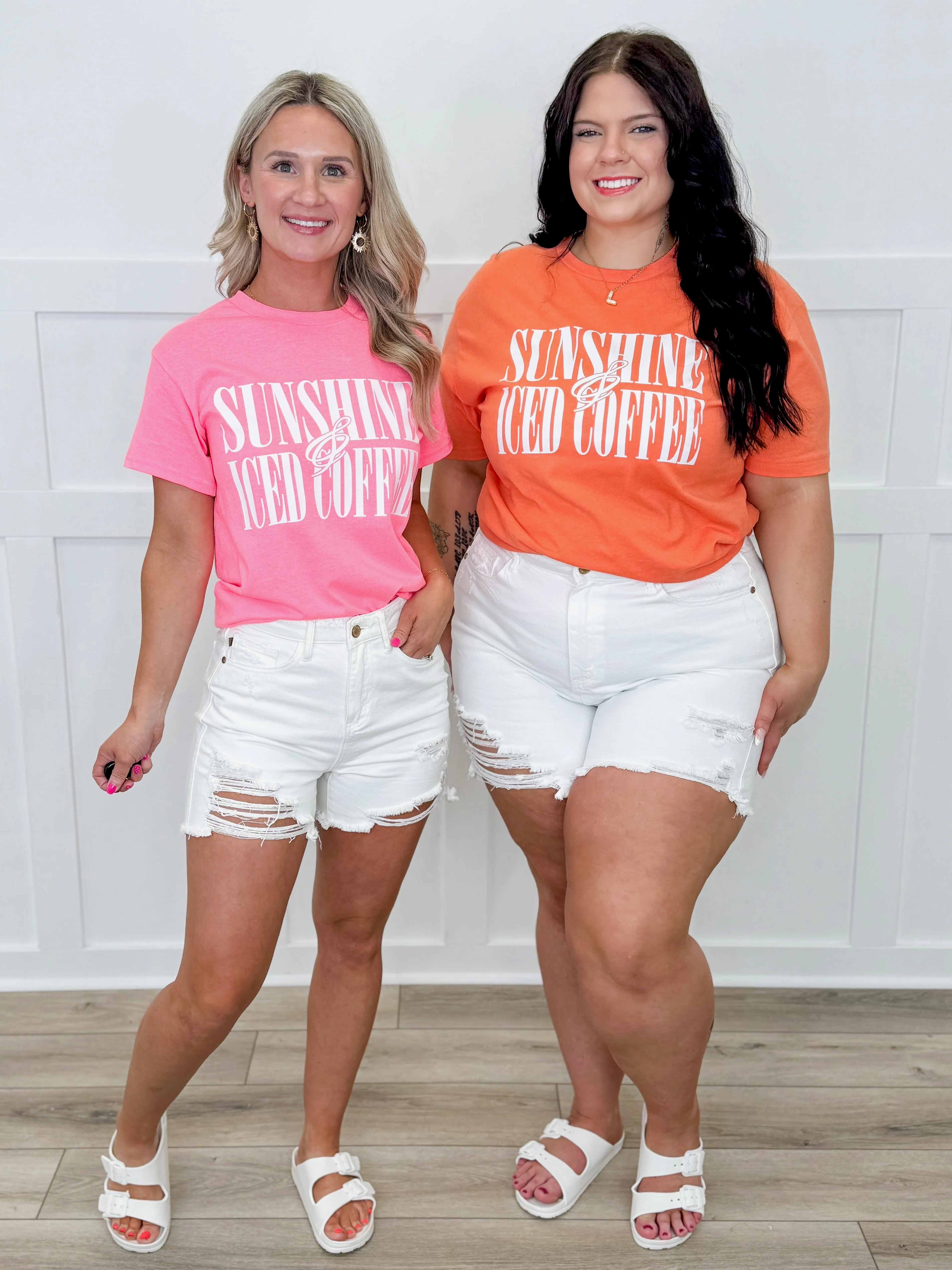 Judy Blue Amber High-Rise Denim Shorts – White (Rigid Magic, Distressed) - Image 11