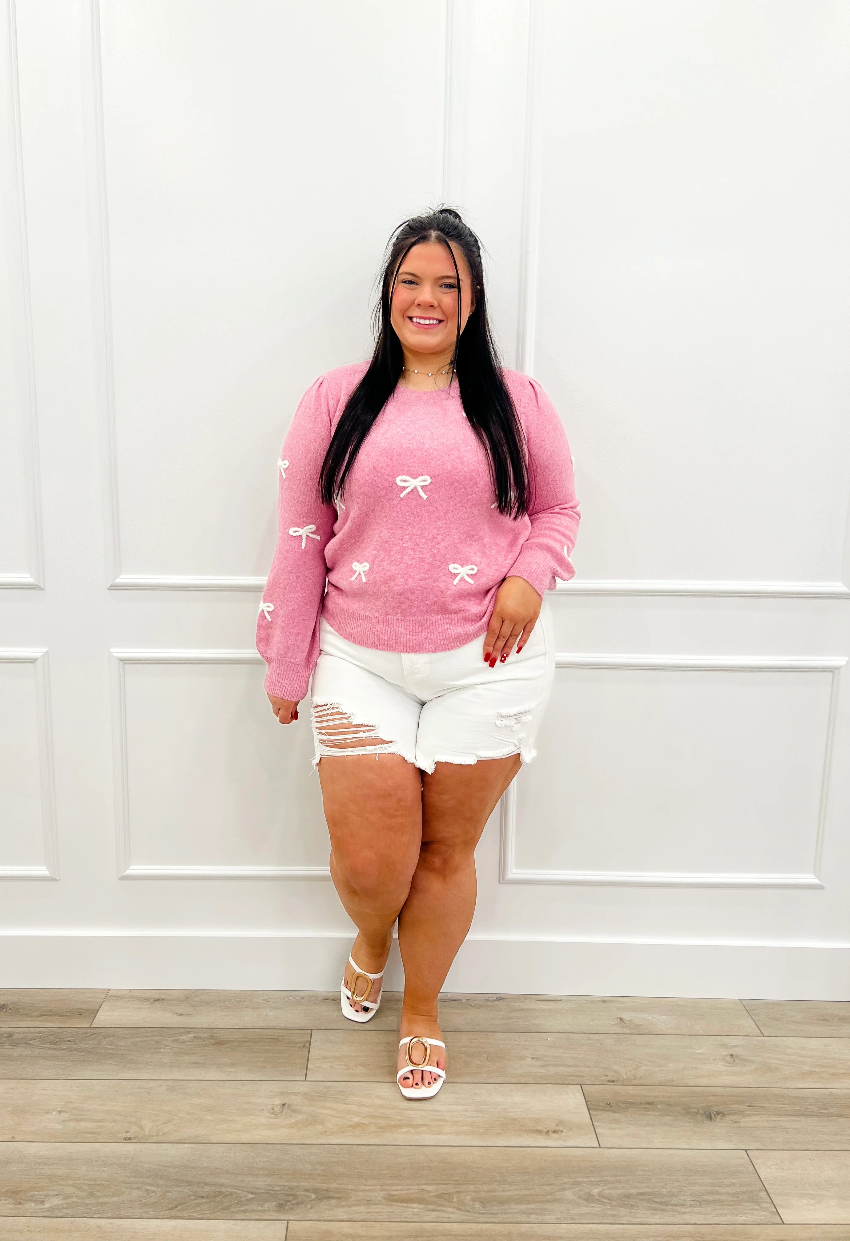 Judy Blue Amber High-Rise Denim Shorts – White (Rigid Magic, Distressed) - Image 27