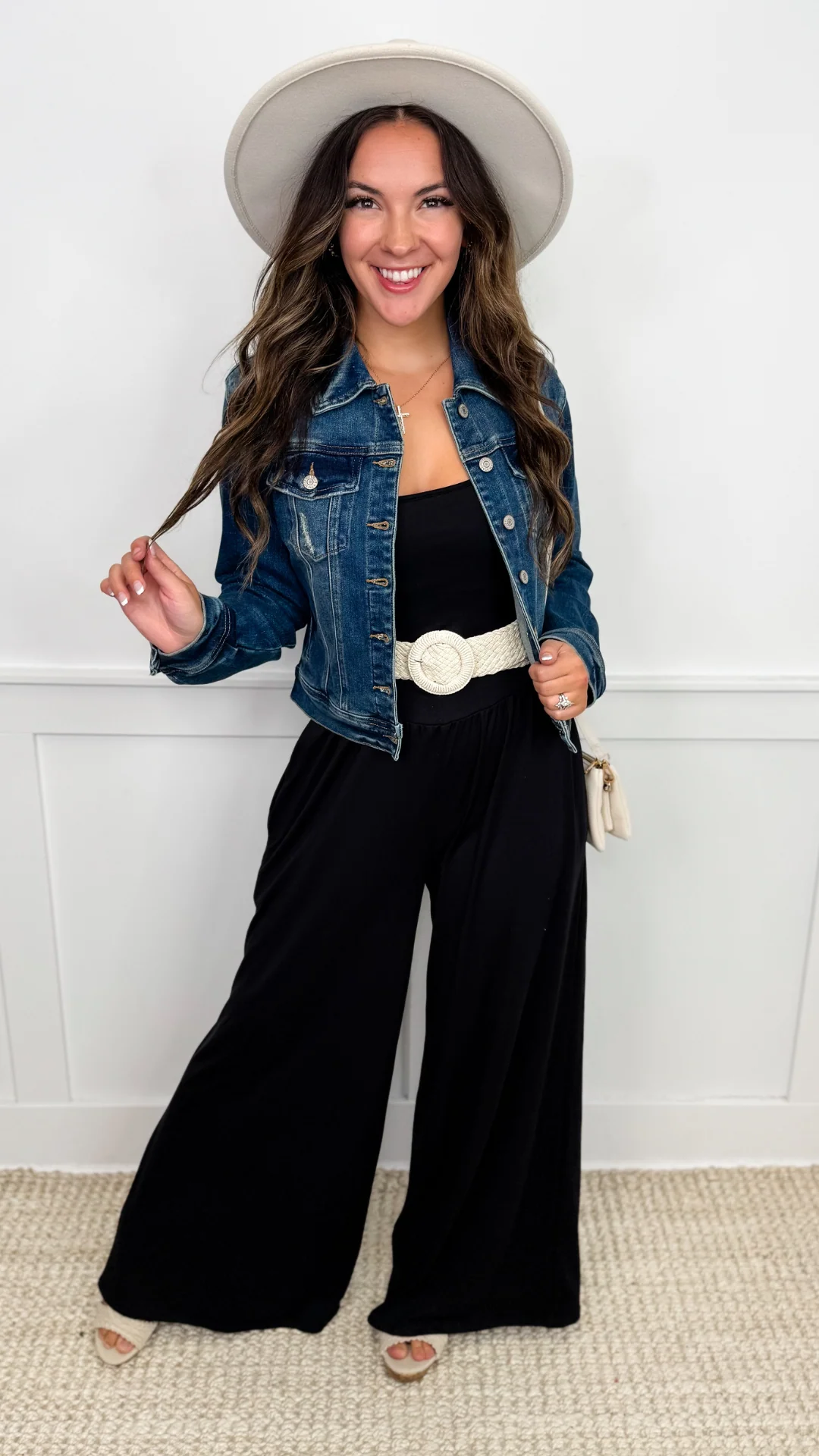 Judy Blue Juliette Distressed Cotton Blend Long Sleeve Dark Wash Denim Jacket - Image 7