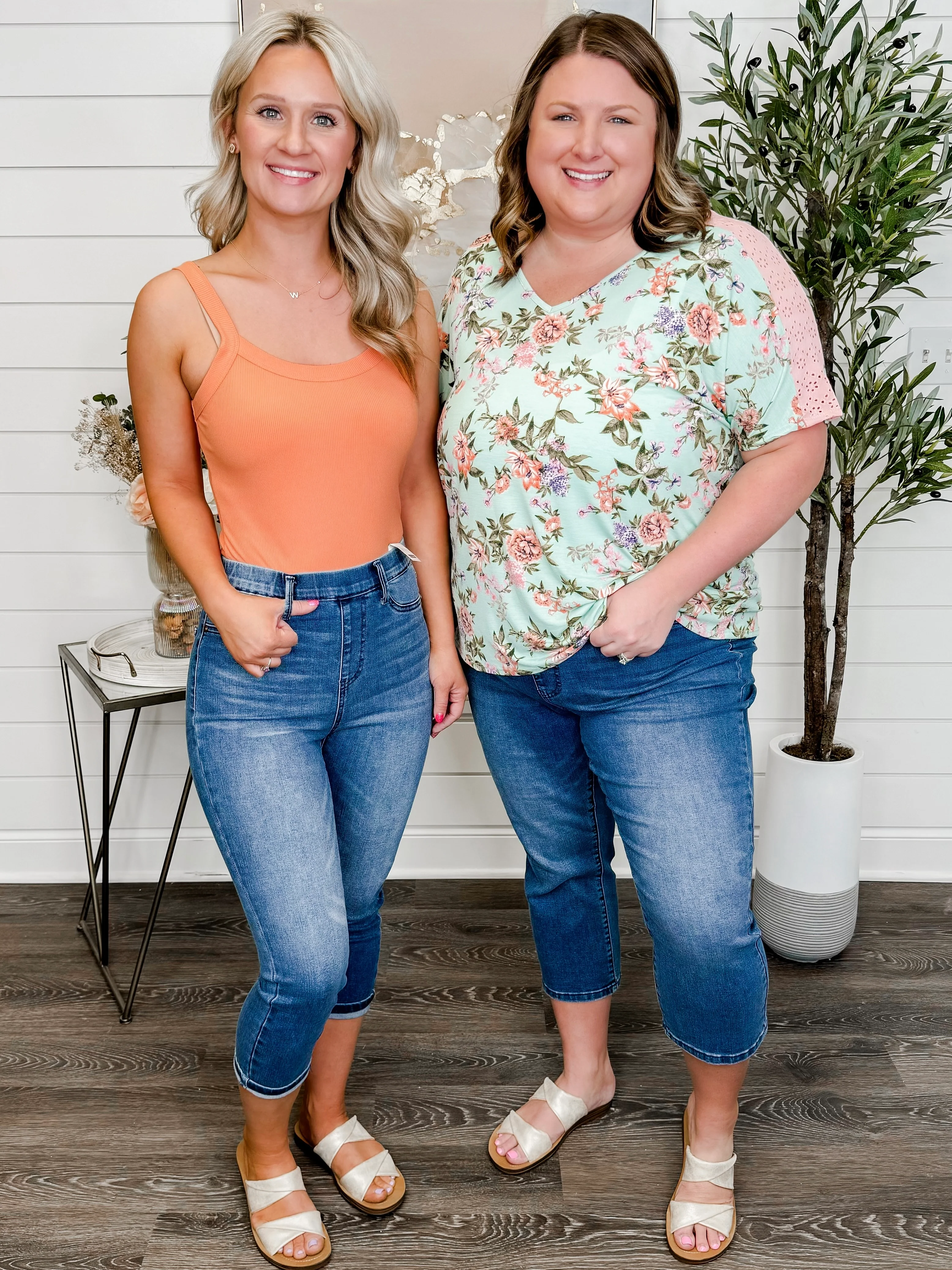 Judy Blue Elle High-Rise Capris - Medium Wash (Pull On, Moisture Control, Non-Distressed) - Image 7