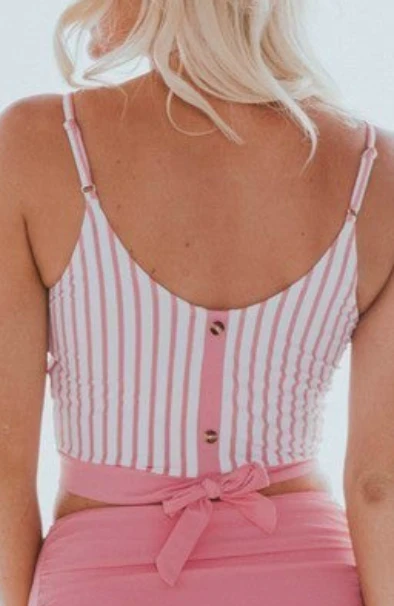 Coral Reef Knotted Backstroke Swim Top - 4 colors! - Image 9