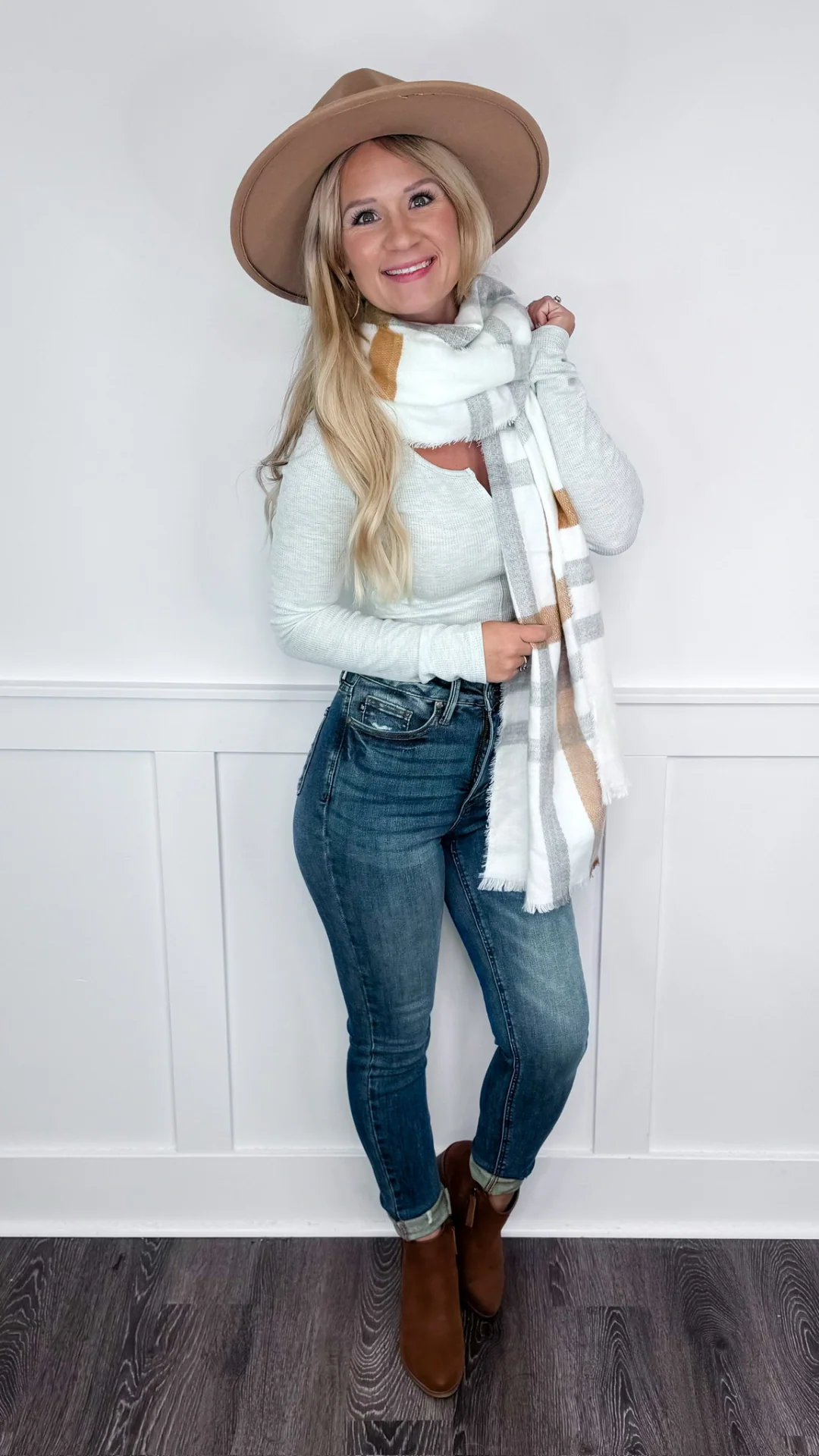 Make Your Move Heathered Knit Long Sleeve Bodysuit - Image 3