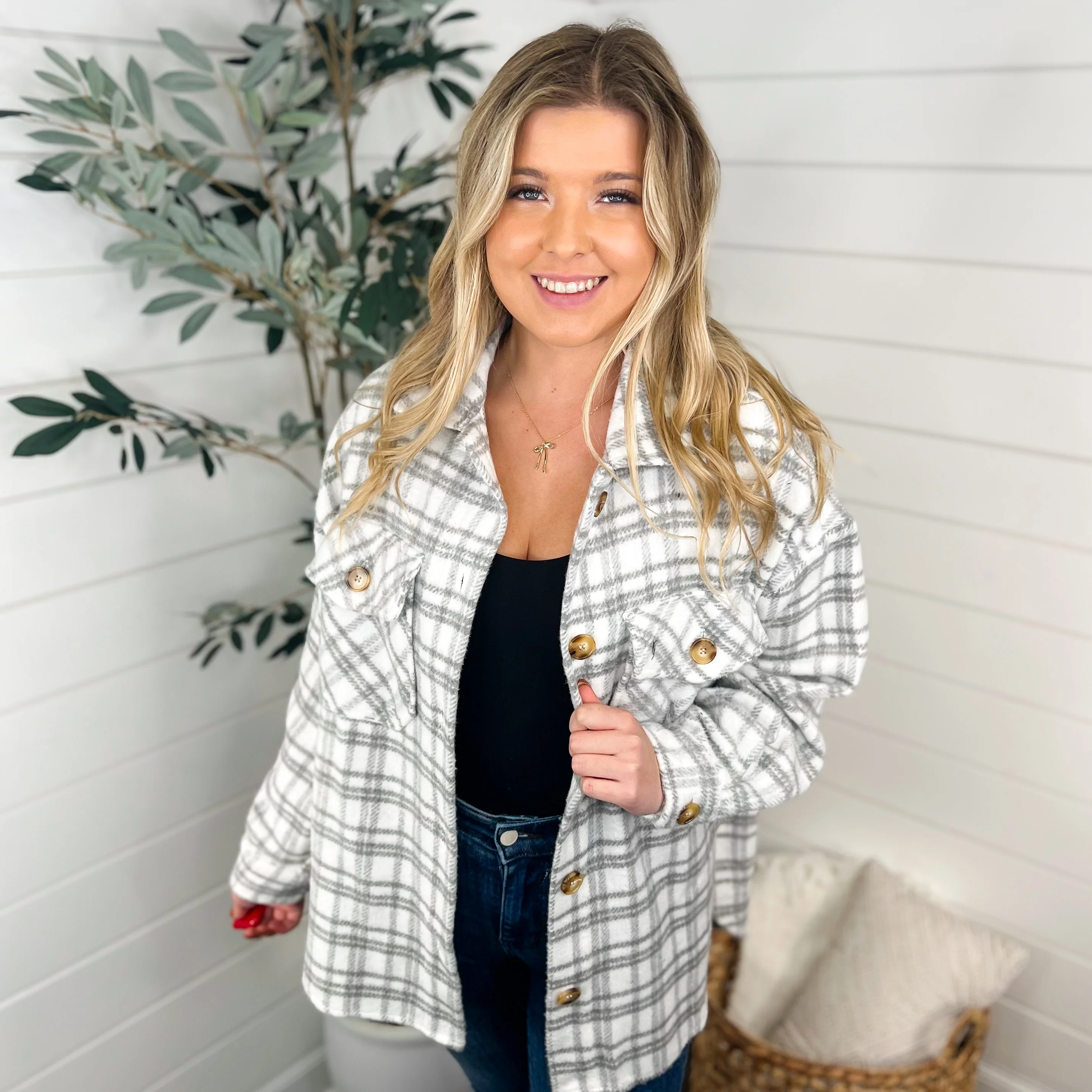 Making You Fall Flannel Long Sleeve Avery Mae Jacket - 4 colors! - Image 5