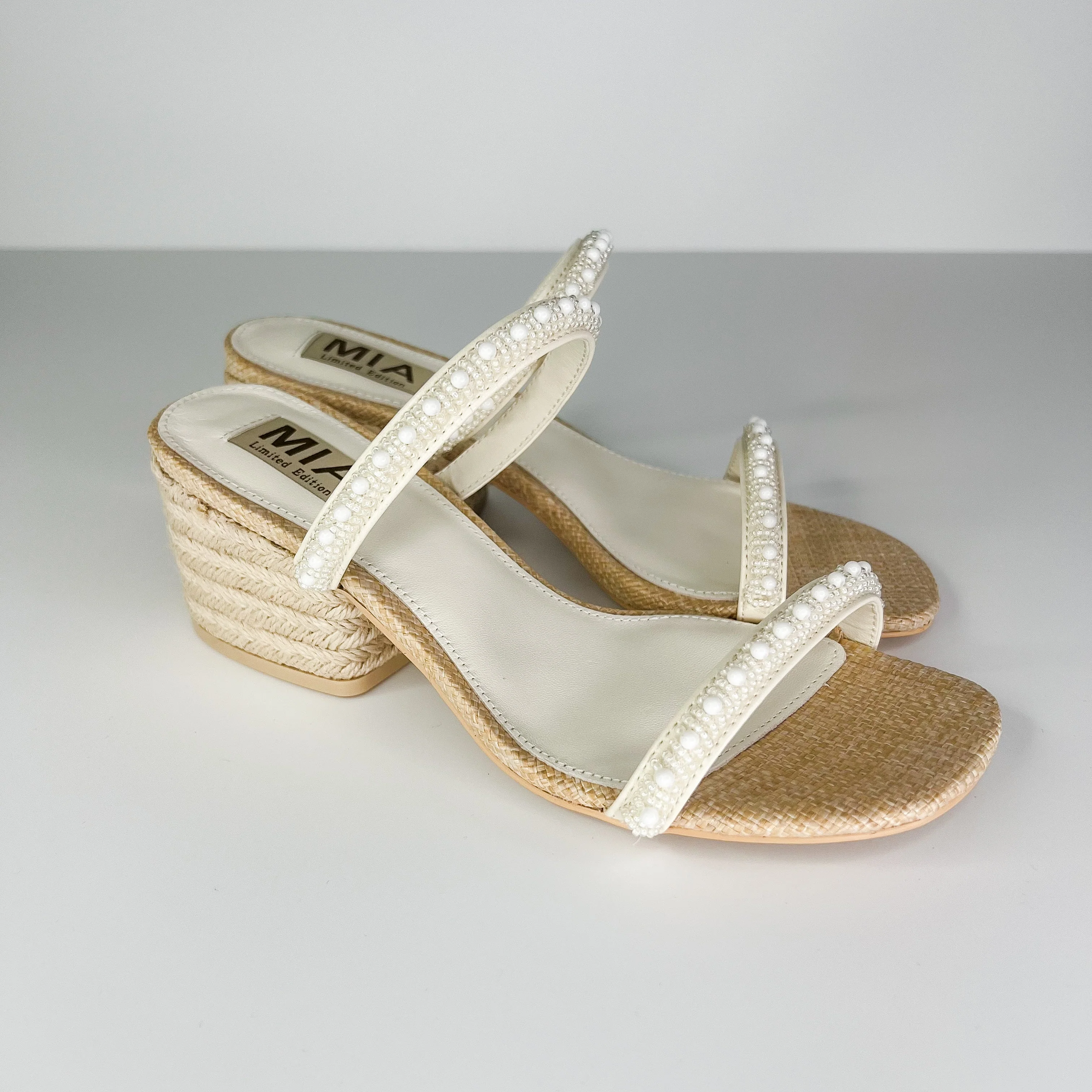 MIA Meet Me at Midnight Beaded Heels - 2 colors! - Image 3