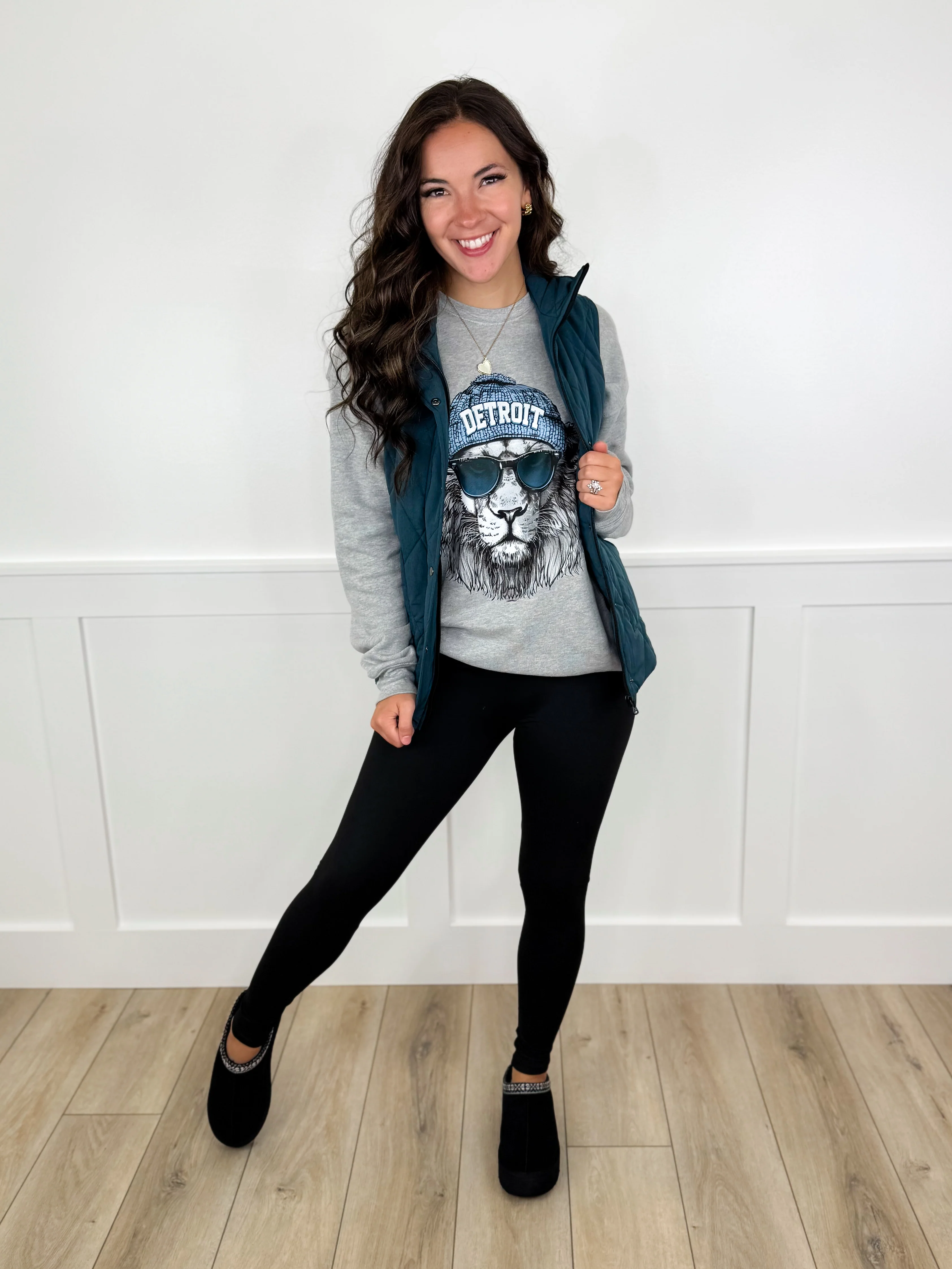 Game Day Gear Cotton Blend Long Sleeve Grey Avery Mae Graphic Crewneck Sweatshirt - Multiple Options (Bella+Canvas) - Image 27