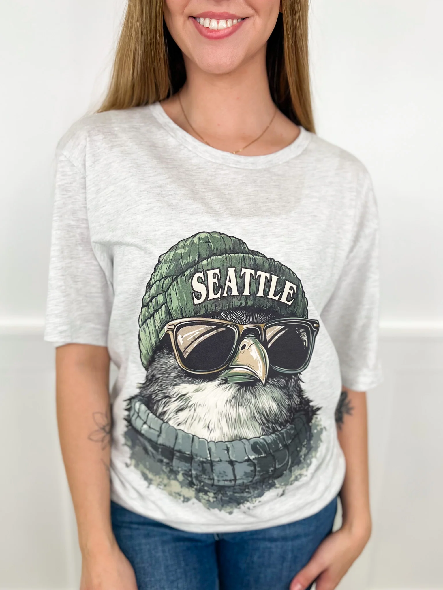 Game Day Gear Cotton Blend Short Sleeve Grey Avery Mae Graphic Tee Shirt - Multiple Options (Bella+Canvas) - Image 13