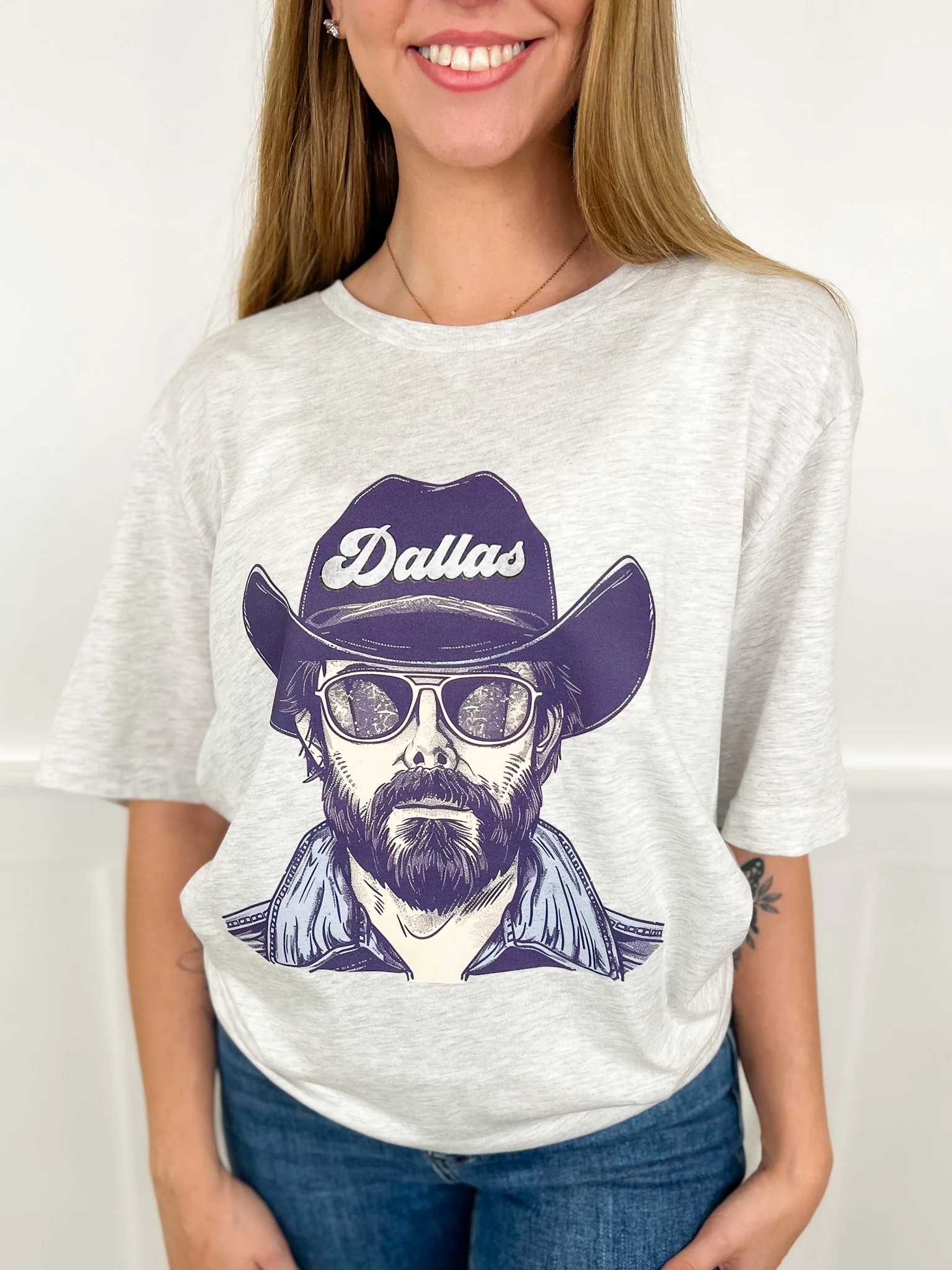 Game Day Gear Cotton Blend Short Sleeve Grey Avery Mae Graphic Tee Shirt - Multiple Options (Bella+Canvas) - Image 14