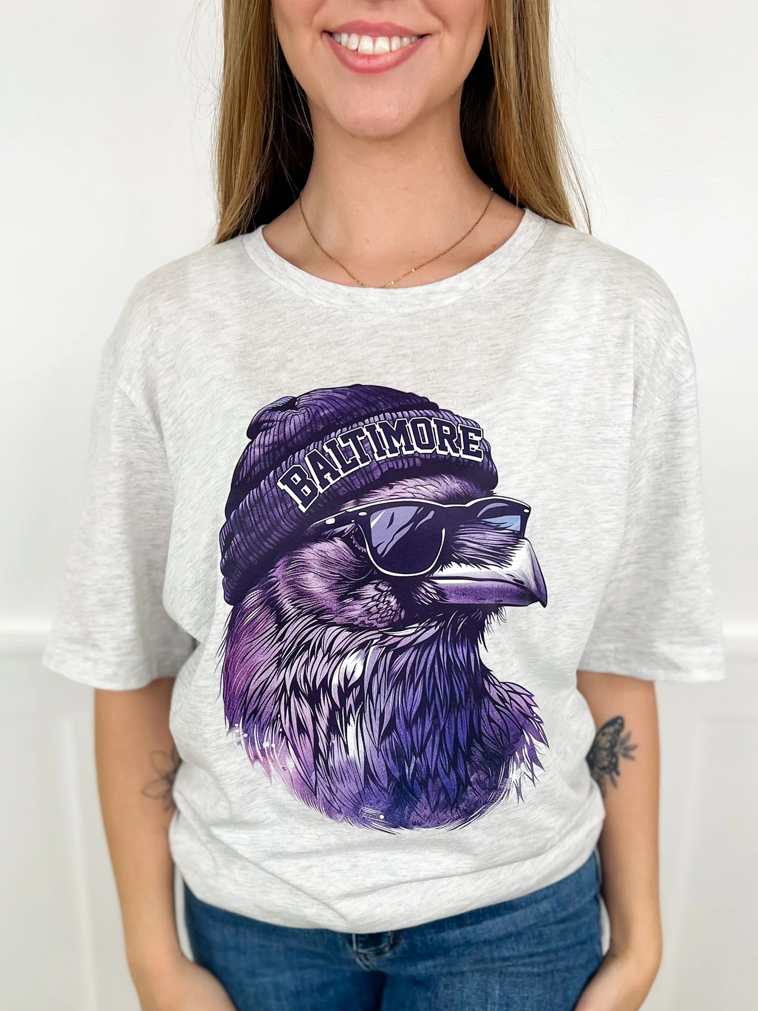 Game Day Gear Cotton Blend Short Sleeve Grey Avery Mae Graphic Tee Shirt - Multiple Options (Bella+Canvas) - Image 15