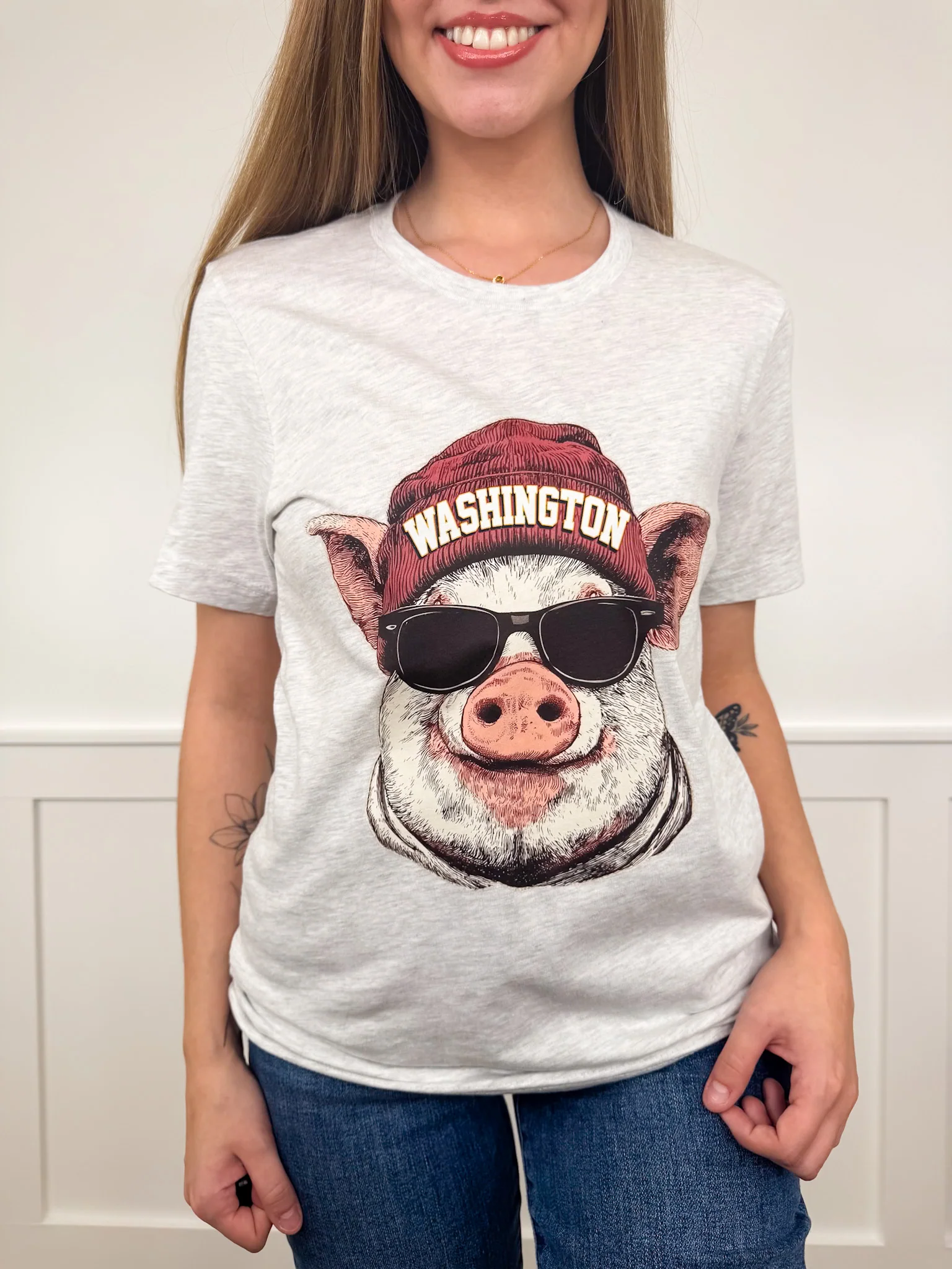 Game Day Gear Cotton Blend Short Sleeve Grey Avery Mae Graphic Tee Shirt - Multiple Options (Bella+Canvas) - Image 23