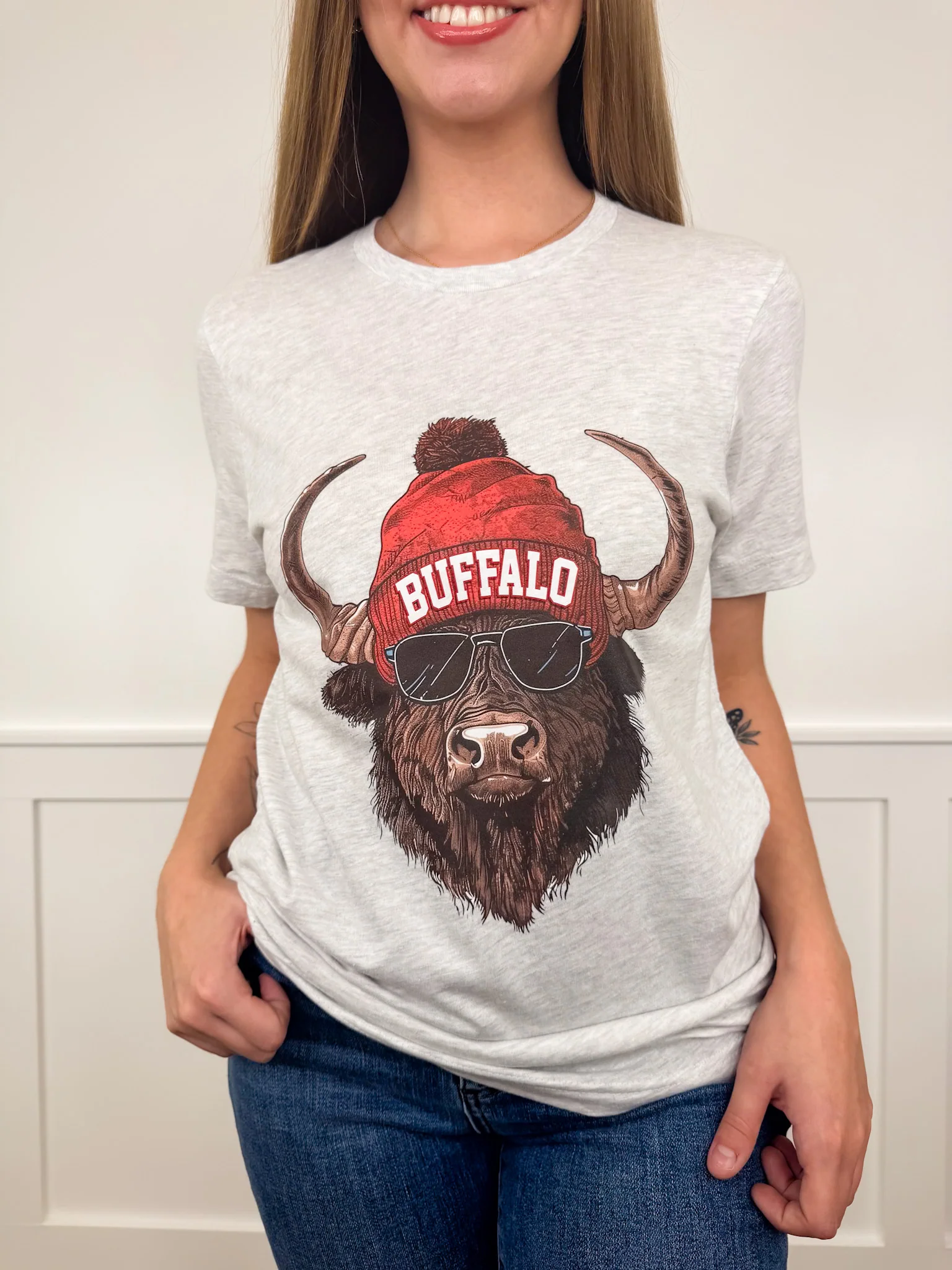 Game Day Gear Cotton Blend Short Sleeve Grey Avery Mae Graphic Tee Shirt - Multiple Options (Bella+Canvas) - Image 25