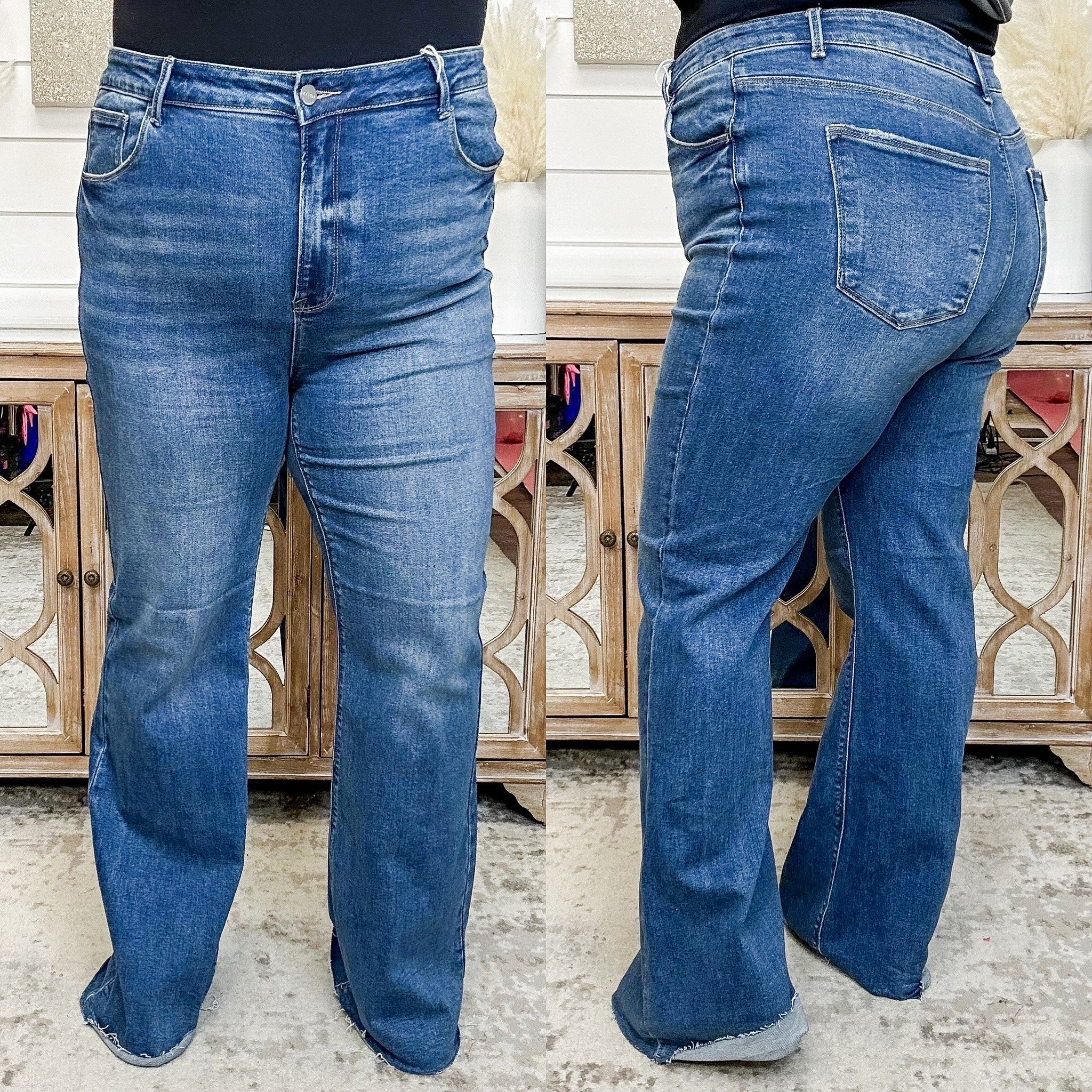 Risen Kaylani High-Rise Bootcut Blue Jeans - Image 7
