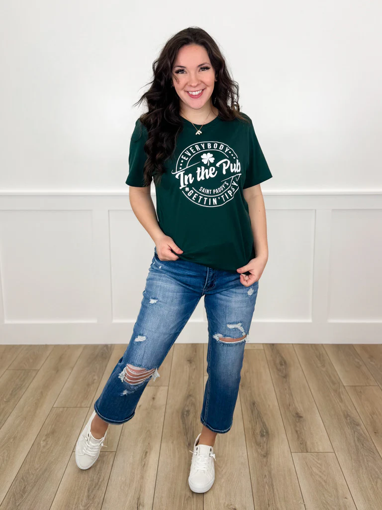 Risen Kaia High-Rise Capris - Medium Wash (Distressed) - Image 3