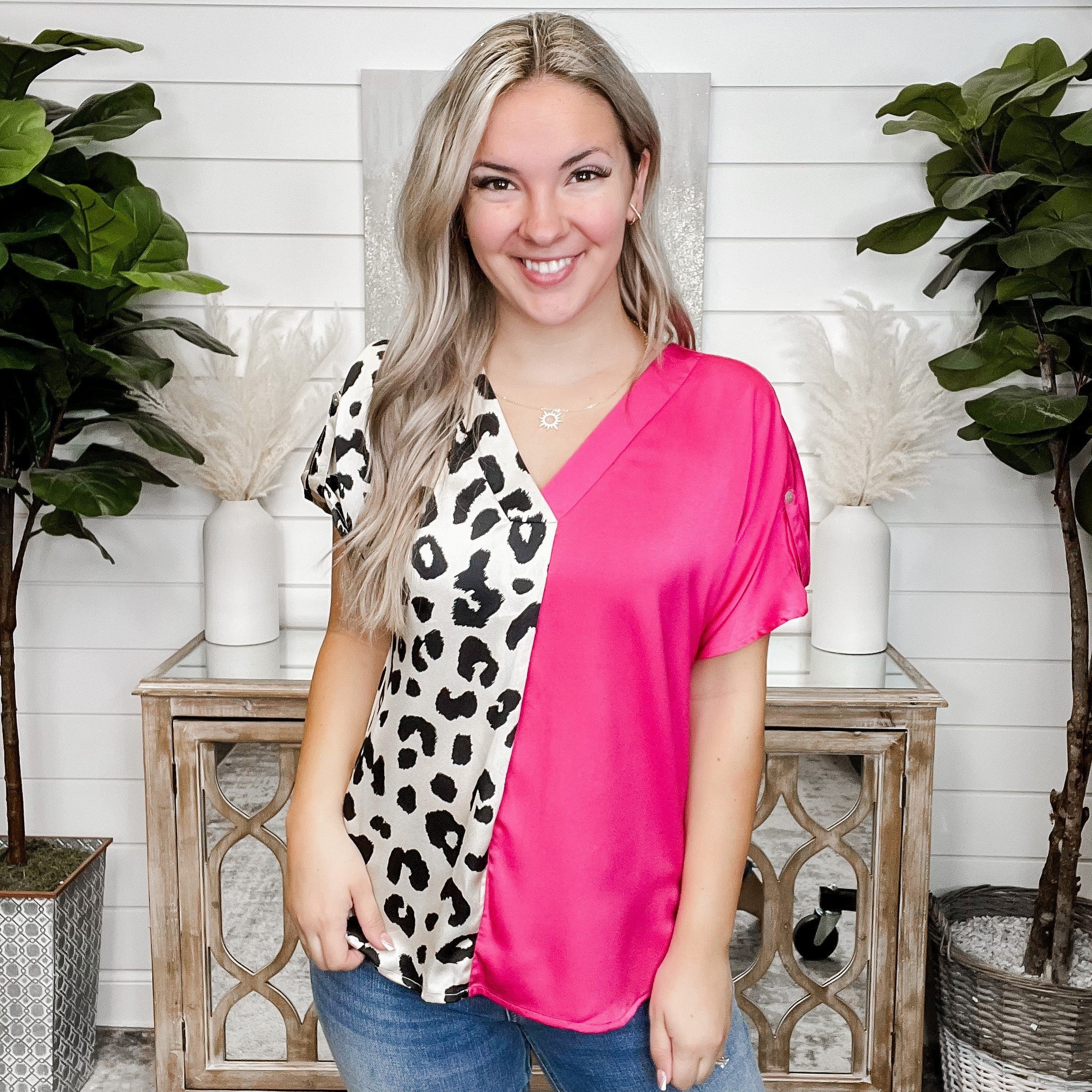 Serious Business Satin Leopard Top - 3 colors! - Image 5