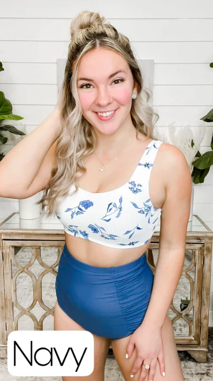 Coral Reef Sea Glass Set Sail Ultra High-Rise Swim Bottoms - 6 colors! *FINAL SALE* - Image 9