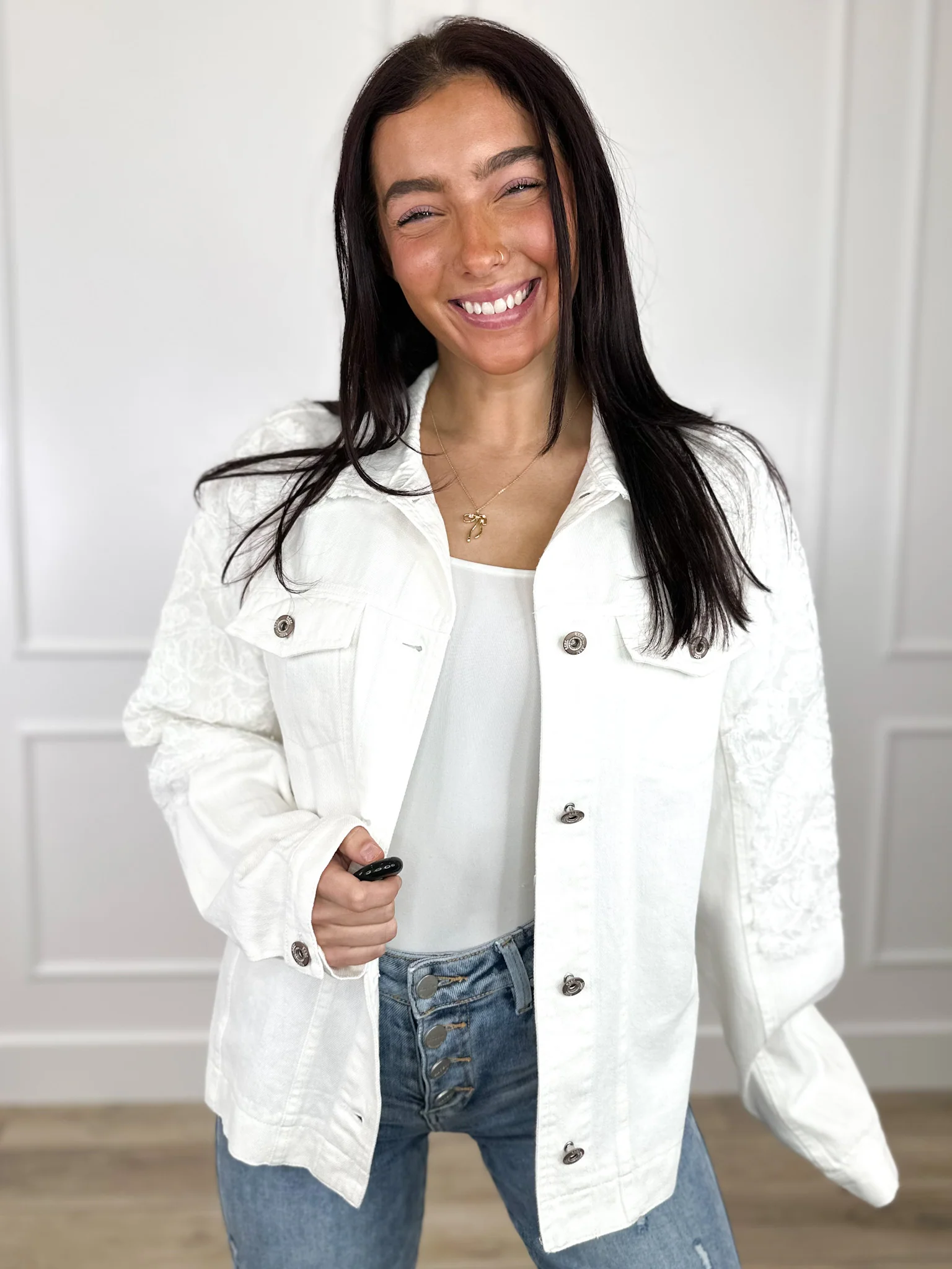 Sew In Love I'm Next Cotton Long Sleeve Denim Jacket - Multiple Colors - Image 3
