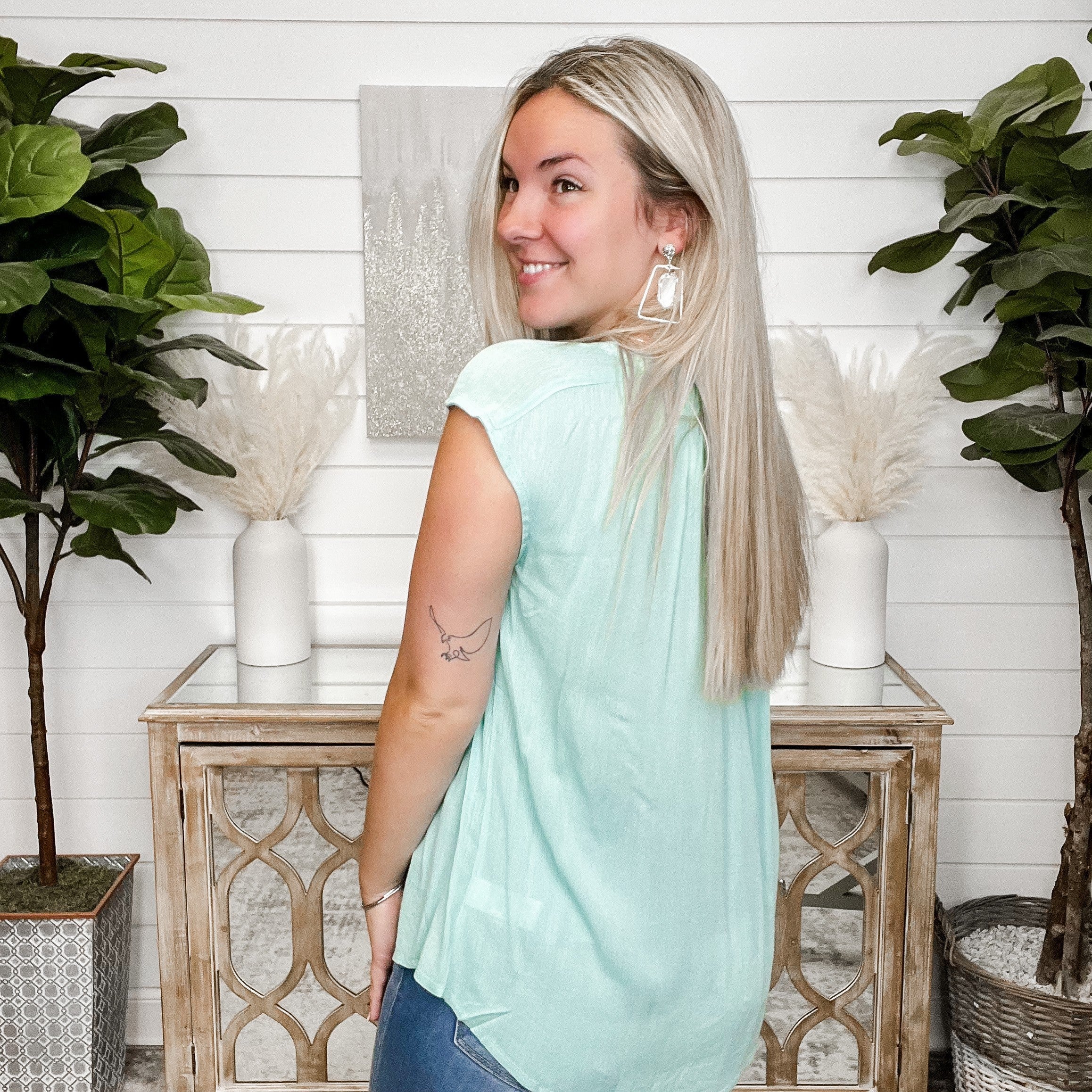 Thinking Maybe Doe & Rae Button Up Top - 2 colors! - Image 4