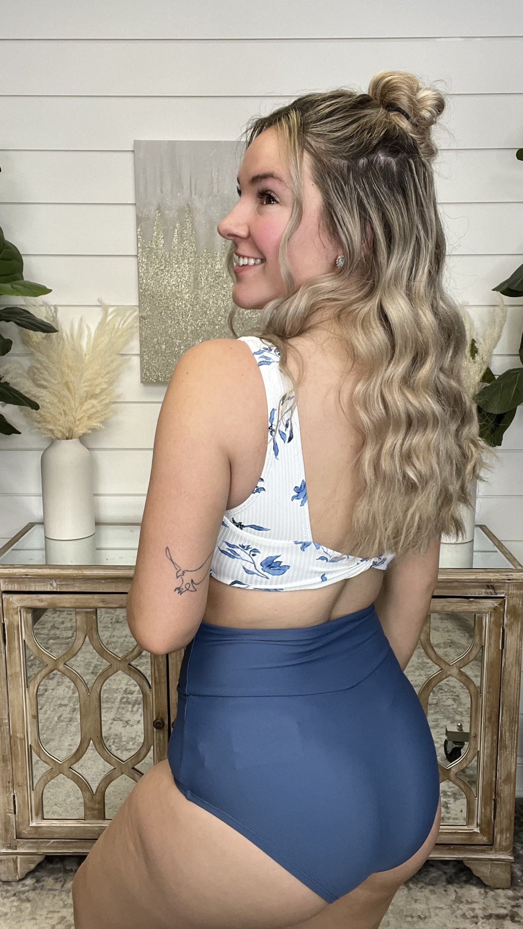 Coral Reef Sea Glass Vacationer Extra High-Rise Swim Bottoms - 2 colors! *FINAL SALE* - Image 3