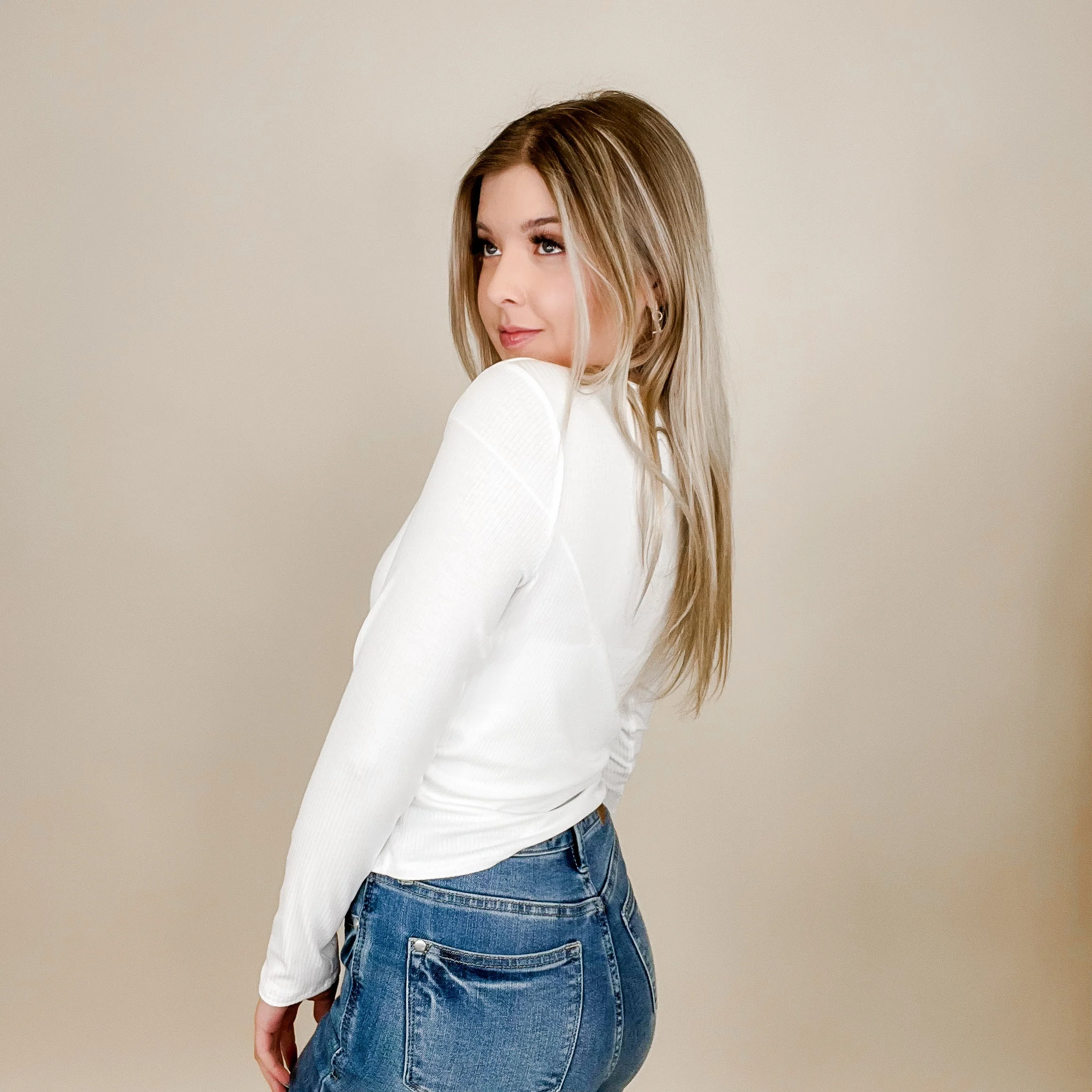 Basic Want Nothing Back Ribbed Long Sleeve Avery Mae Top -3 colors! - Image 6