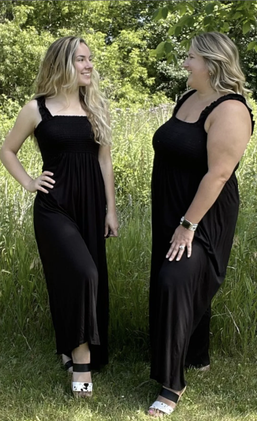 White Birch Warming Up Rayon Blend Black Jumpsuit - Image 6