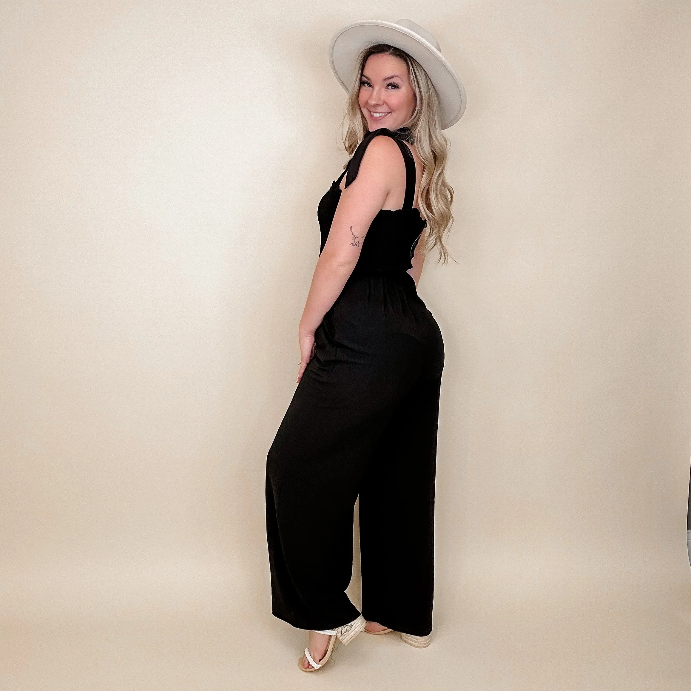 Wherever it Takes Me Black Avery Mae Jumpsuit - Image 3
